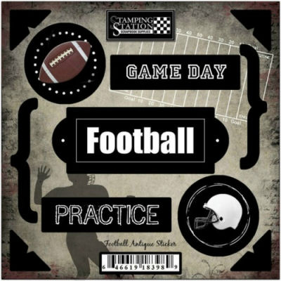 Stamping Station - Football Antique Stickers